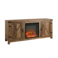 thumbnail image 6 of Walker Edison Modern Farmhouse Fireplace TV Stand for TVs up to 65", Reclaimed Barnwood, 6 of 11