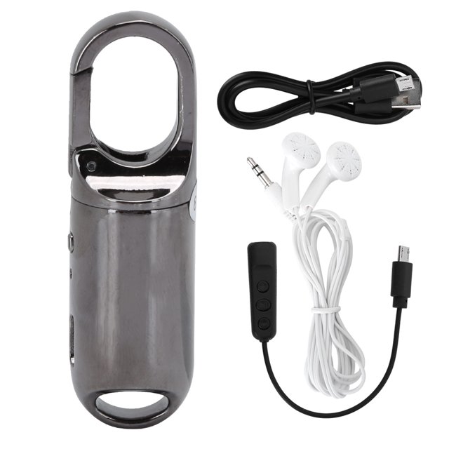 Reproductor digital portátil llavero grabación pluma equipo grabadora de voz MP3 8 GB negro