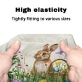 thumbnail image 7 of HELLHERO Removable Rollator Walker Seat Back Covers Walker Rollator Seat Back Cover Rabbit Flowers for Elder Waterproof Stretchable Material, 7 of 7