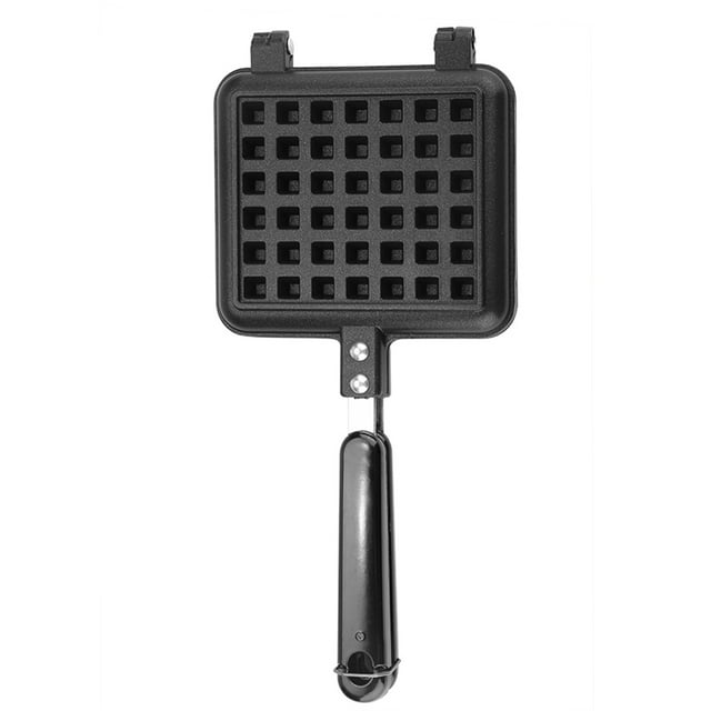 Stovetop Waffle Maker, Waffle Maker Cast Iron Non Stick Waffle Maker Pan Press Plate Cooking Baking Tool for Breakfast 5.5 X 12.4 Inch