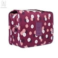 thumbnail image 3 of Gustave 9.5" Portable Travel Makeup Storage Bag Waterproof Cosmetic Organizer Hanging Toiletry Case Wash Pouch Bag (Red), 3 of 10