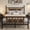 Full - Flame Pattern, variant on Twin Size Metal Bed Frame – Vintage Industrial Design – 1000 lbs Capacity – Sturdy Platform with Headboard & Footboard – No Box Spring Needed – Black – Bedroom Furniture