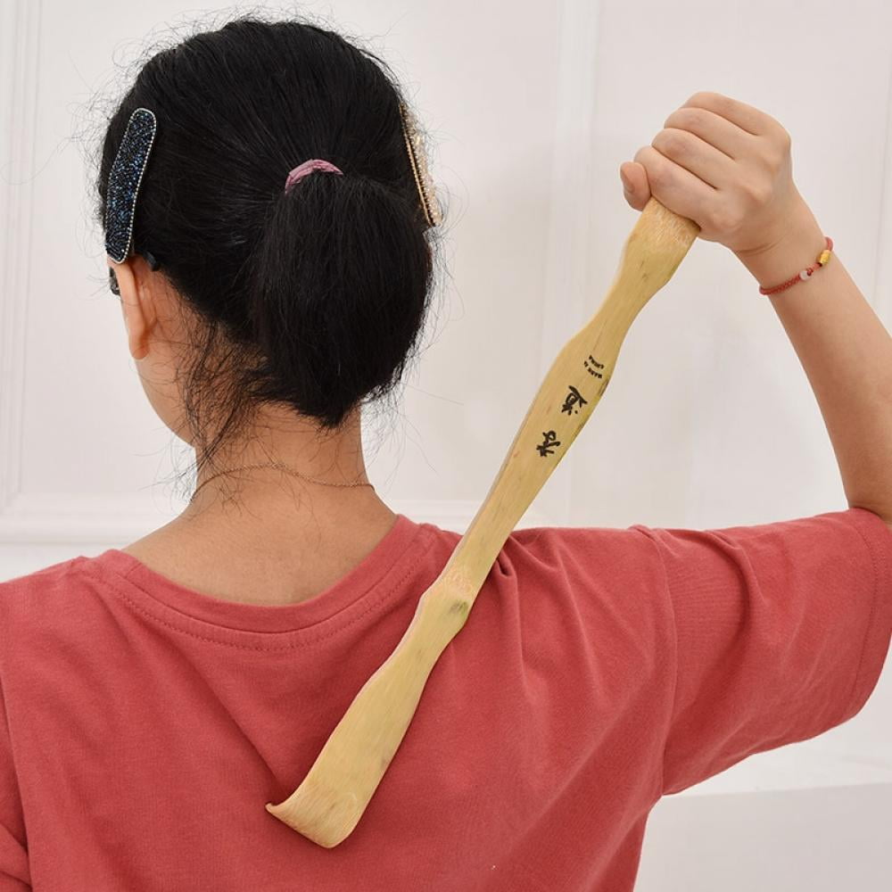 2 Pack Wood Back Scratcher Bamboo Thickened Durable Back Scratcher for Adults Women Men , Kids