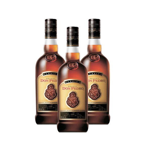 PACK DE 3 BRANDY DON PEDRO CLASICO 750ML