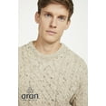 Aran Woollen Mills Men's 100 Wool Irish Cable Knit Fisherman Sweater