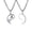 Silver, variant on VNOX Stainless Steel Black Bagua Pendant for Men with White CZ Accent, Necklace Charm Gift, Chain Not Included