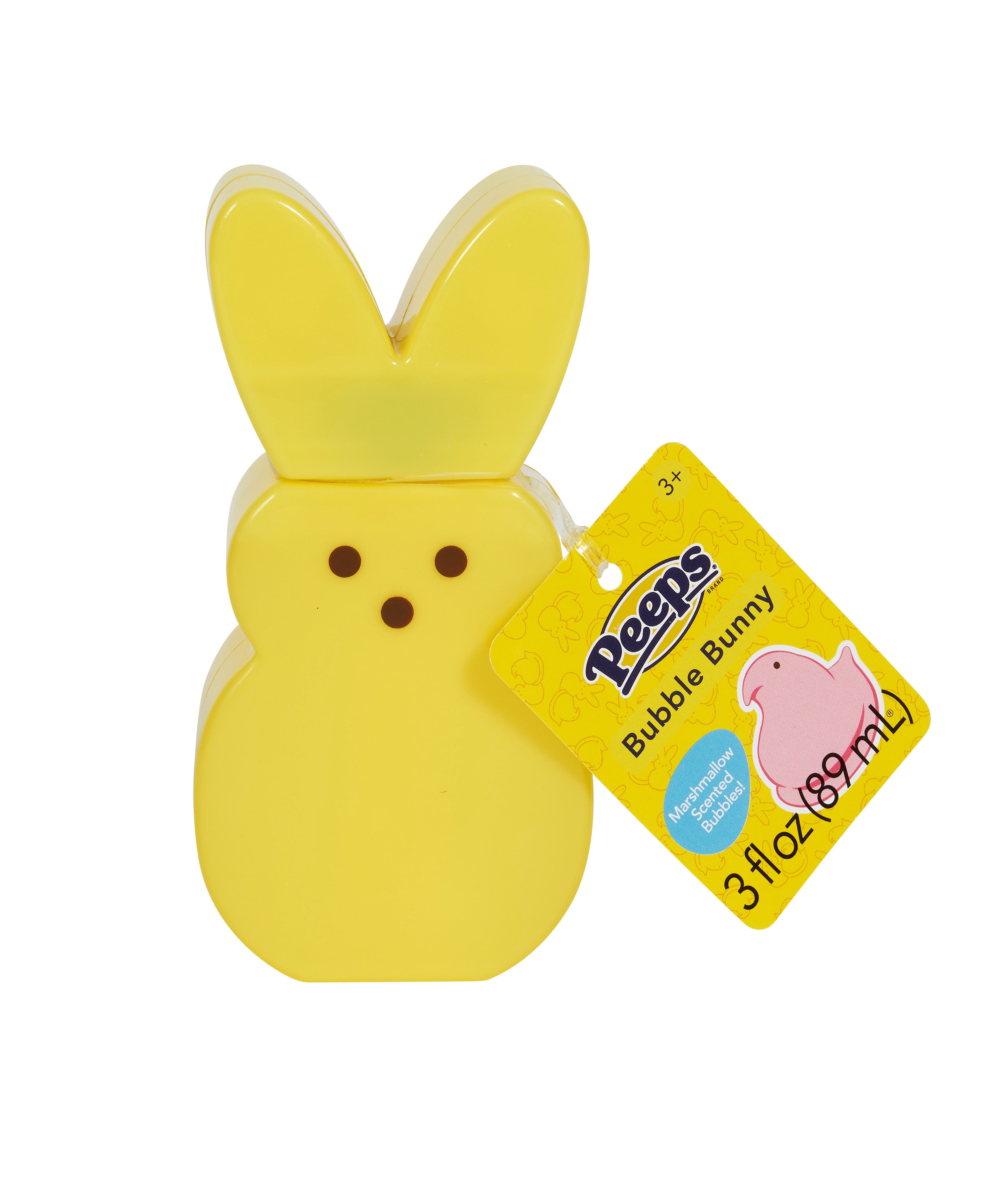 Peeps Easter Peep Yellow Marshmallow Scented Bubble Bunny New with Tag