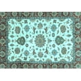 thumbnail image 1 of Ahgly Company Indoor Rectangle Oriental Light Blue Traditional Area Rugs, 6' x 9', 1 of 4