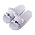 thumbnail image 2 of zttd men&women home indoors slippers cartoon cat floor family shoes beach sandals women's slipper a, 2 of 5