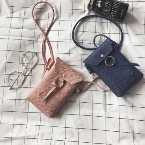 Women Mini Wallet Purse Leather Coin Cell Phone Cross-body Shoulder Bag Handbag 