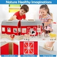 thumbnail image 3 of Juguetes Farm Animals YEEBAY para niños de más de 3 años con granero grande de madera, 3 of 7