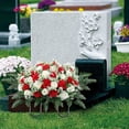 thumbnail image 4 of Flower Saddle Large Artificial Cemetery Flowers For Cemetery Memorial Flowers For Outdoor Decorations,Outdoor Artificial Flowers, 4 of 5