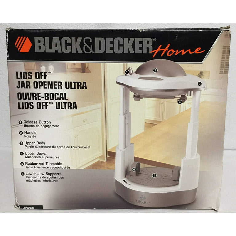 Black & Decker Home - Lids Off Jar Opener Ultra - JW260 - White 