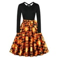 thumbnail image 1 of WILLBEST Robes pour Femmes Vintage Manches Longues Soirée Bal Robe Longue, 1 of 5