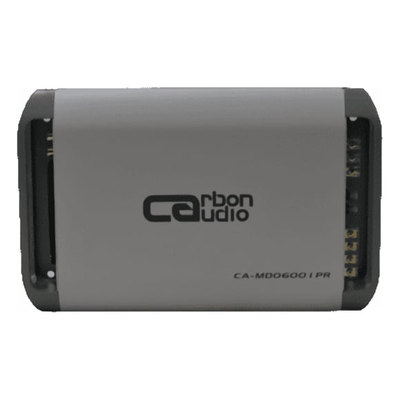 AMPLIFICADOR MARINO CLASE D MONOBLOCK 1 CANAL SEREIE PRO CARBON AUDIO RMS 1 OHMS 1CH600W