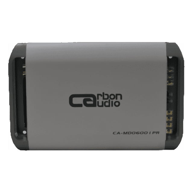 AMPLIFICADOR MARINO CLASE D MONOBLOCK 1 CANAL SEREIE PRO CARBON AUDIO RMS 1 OHMS 1CH600W