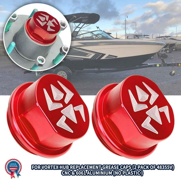 ALLTIMES Replacement Aluminum Cap Assembly for K71-G01-73 / Tie Down 81143 (48355V) for Vortex Hubs with 5 Bolts, with O-rings