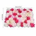 thumbnail image 3 of 4pcs Flower Panels Artificial Flowers Wall Screen Romantic Floral Backdrop 4pcs Handmade Artificial Flower Wall Panel Wedding Venue Floral Decor 40x60cm Flower Panel Artificial Flower Wall Fake Flower, 3 of 12