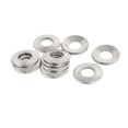 thumbnail image 1 of Unique Bargains M10 304 Rondelle de Verrouillage de Coin en Acier Inoxydable Ton Argent 10pcs, 1 of 2