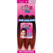 QueenB Kids 3X Value Pack Pre-Stretched Braiding Hair 28” – Color MT1B/350