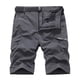 thumbnail image 1 of pstuiky Pantalones cortos de gimnasio, Pantalones cortos cargo de talla grande para hombre, con múltiples bolsillos, holgados, para playa y verano Pantalones cortos de baloncesto, 1 of 3