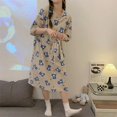 thumbnail image 1 of Pijama de Anime Sanrio Kuromi de Cinnamoroll Hangyodon, ropa de estar por casa de manga corta, sección delgada, talla grande, Verano, 1 of 4