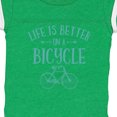 thumbnail image 4 of Inktastic Life's Better on a Bicycle Girls Baby Bodysuit, 4 of 5
