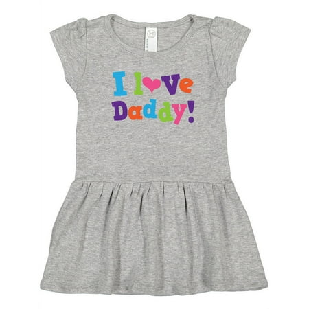 

Inktastic I Love Daddy Girls Gift Toddler Girl Dress