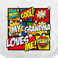 thumbnail image 4 of Inktastic My Grandma Loves Me Boys or Girls Baby Bib, 4 of 4