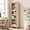 Beige & Wood Color, variant on TacleeKii 6-Tier Bookshelf, Freestanding Bookcase with Open Shelves and Anti-Tip Design, Gray