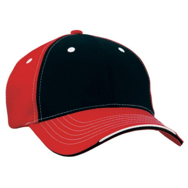 Sportsman Rouge Sportsman Tri-Couleur Sportcap - Noir - Rouge