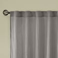thumbnail image 4 of Madison Park Harper 2-Piece Solid Crushed Curtain Panel Pair in Grey, 42"x84", 4 of 6
