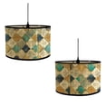 thumbnail image 2 of Accesorios de iluminación para decoración del hogar, lámpara de mesa, pantalla de lámpara, lámpara de sala de estar, pantalla de bambú, lámpara de noche para dormitorio, pantalla de lámpara impresa, 2 of 6