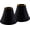 Black-Natural Faux Silk, variant on Bell Lamp Shades Set of 2 White Medium Lamp Shade 6" Top x 13" Bottom x 9.8" High(Spider) Modern Lamp Shade for Table Lamp & Bedside Lamp - Side Ribbing Hand Crafted Lampshade Replacement by