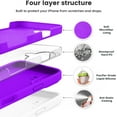 thumbnail image 2 of KOMI Compatible with iPhone 16 Case, Liquid Silicone Upgrade [Camera Protection] [Soft Anti-Scratch Microfiber Lining] Shockproof Phone Case for iPhone 16 6.1 inch Neon Purple, 2 of 7