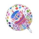 thumbnail image 4 of KAKOWELY 12 globos de aluminio de 18 pulgadas con diseño de puntos redondos y helio Mylar para decoración de fiestas de cumpleaños., 4 of 4