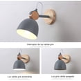 thumbnail image 2 of Solid Wood Wall Lamp, Task Lighting Enhanced By E27 Standard Interface, Adjustable Wall Sconces For Versatile Illumination In Living Spaces, Corridors, Study Rooms, 2 of 5