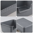 thumbnail image 3 of Kekow 4-Pack Anti-Splashing Kitty Litter Box with Scoop, Plastic Open High Sided Cat Litter Box, Gray, 3 of 8