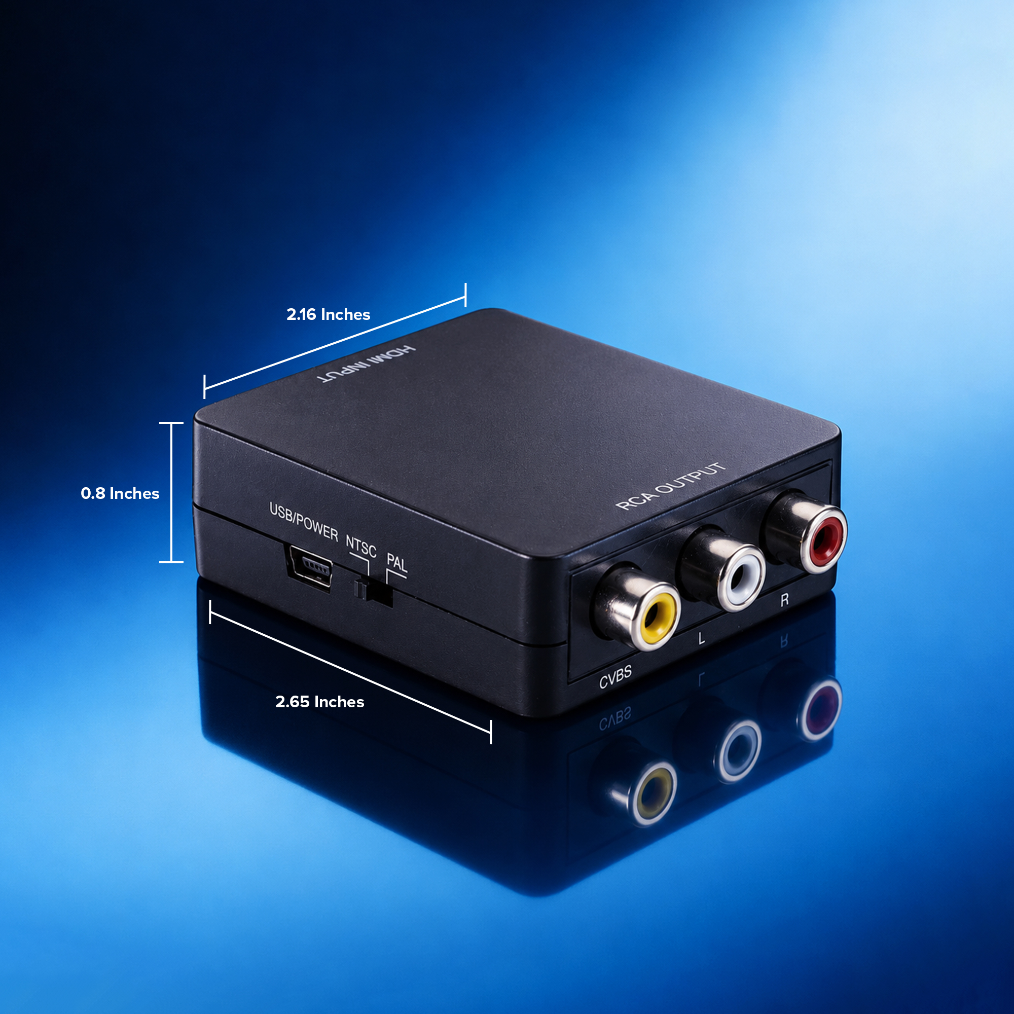 onn HDMI to Composite AV Adapter with USB Cable photo 2