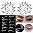 thumbnail image 3 of Plantilla de delineador de ojos profesional, juego de plantillas de sombra de ojos, kit de plantillas de delineador de ojos no tejidas, plantillas de delineador de ojos y sombra de ojos, 3 of 11