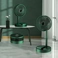 thumbnail image 3 of Ventilador plegable portátil, ventilador USB recargable con pedestal, 3 velocidades, ventilador con batería de 2000 mAh para el hogar, camping, exteriores y oficina, 6 pulgadas, 3 of 5