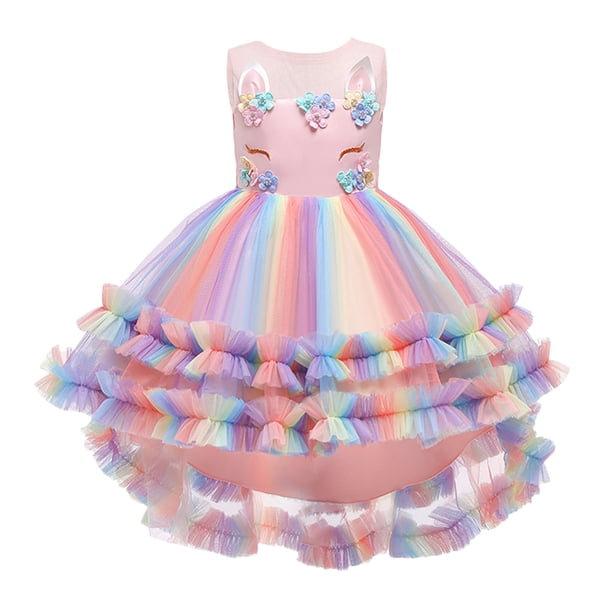 KAKOWELY 1 pieza de disfraz de fiesta para niña, vestido de gasa, falda de cosplay para fiesta, falda tutú para niños