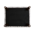 thumbnail image 5 of 35" Mid-Century Modern Style Ottoman, Upholstered Tufted Ottoman Seat with 4 Wood Legs, Ottomans Chair for Living Room, Black, 5 of 5
