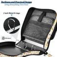 thumbnail image 4 of FORMRS Zipper Binder with Shoulder Strap 2-inch Ring 500 Sheet Capacity File Bag, Beige Birds Floral, 4 of 5