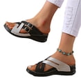 thumbnail image 2 of Willtoo 2026 Orthopedic Casual Sandals for Women Arch Support Summer Flat Sandals Wide Width Slip on Non Slip Beach Slippers Comfortable 2026 2026 Orthopedic Shoes, 2 of 6