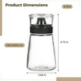 thumbnail image 2 of 4 Pack Leak-Proof Oil Dispenser Bottles - 5.4 oz Glass Cruets with Drip-Free Spout for Olive Oil, Vinegar & Cooking, Perfect for Home Kitchen & Camping, 2 of 5