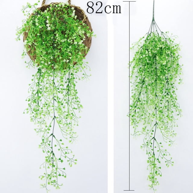 Cesta colgante de pared de flores artificiales violetas, flor de Orquídea, flor de seda, vid, hogar, boda, fiesta, decoración de luz de calle