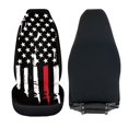 thumbnail image 5 of XYZCANDO Firefighter Flag Car Seat Covers Front Seats 2 Pcs Patriotic Automotive Interior Seat Covers Stretch Polyester Fabric Cover All-Season Protection for Most Cars,SUV,Sedan, 5 of 7