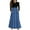 #A21-Blue, variant on Abcomgle Girls Maxi Dresses 10-12 Casual Patchwork Ruffle Long Sleeve Maxi Dress Plaid Crew Neck Sundresses Flowy Tiered Dresses with Pockets,9-10 Years Light Blue