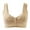 Khaki, variant on Mrat Racerback Bras for Women Front Snaps Seniors Strapless Bras Tshirt Bras No Underwire Stretch Seamfree Cami Strap Bralette High Support Sports Bras Lingerie Bras L